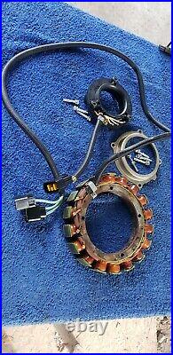 2004 Yamaha 150 hp HPDI 2 stroke outboard stator and pulser assembly