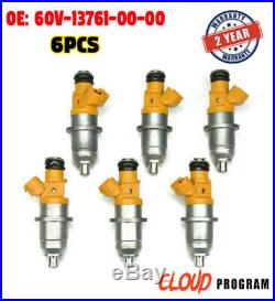 6 Pcs Fuel Injector 60V-13761-00-00 Fits For Yamaha Outboard HPDI 250 300HP