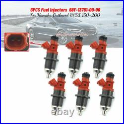 6PCS Fuel Injectors E7T25071 For Yamaha Outboard HPDI 150-200 HP 68F-13761-00-00