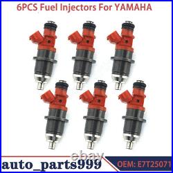 6PCS Fuel Injectors For Yamaha Outboard HPDI 150-200 E7T25071 68F-13761-00-00