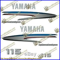 Yamaha 115hp HPDI Out Board Decal Kit 3M Marine Grade