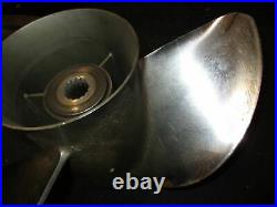Yamaha HPDI 150hp outboard stainless steel propeller 13 3/4 by 19
