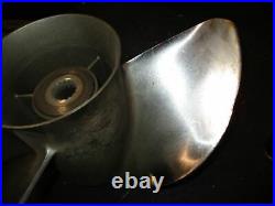 Yamaha HPDI 150hp outboard stainless steel propeller 13 3/4 by 19