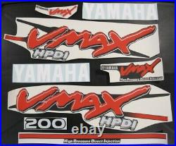 Yamaha Vmax HPDI Outboard Engine Decal Sticker Kit Full Set High Pressure 200 HP